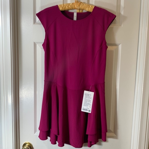 - - NWT Lululemon Everlux Mesh-Back dress size 10magenta purple, also sz 2… - Picture 2 of 11
